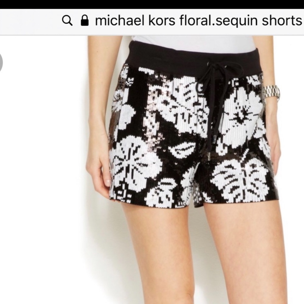 Michael Kors Sequin mini shorts